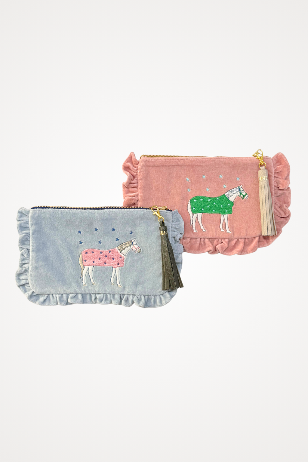 Embroidered Pouch | Lucky Horses | Small