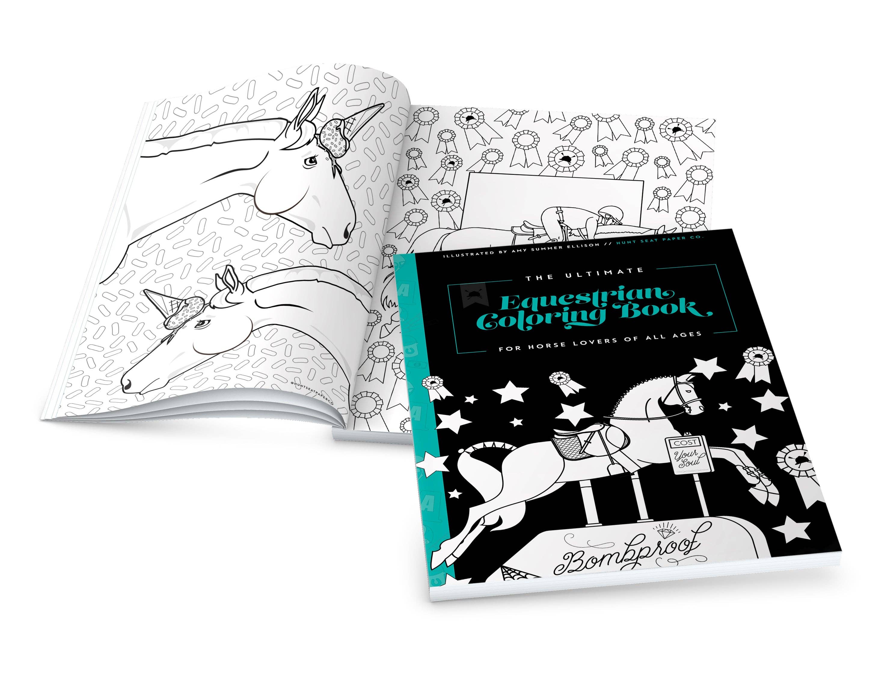 The Ultimate Equestrian Coloring Book - Horses for all ages