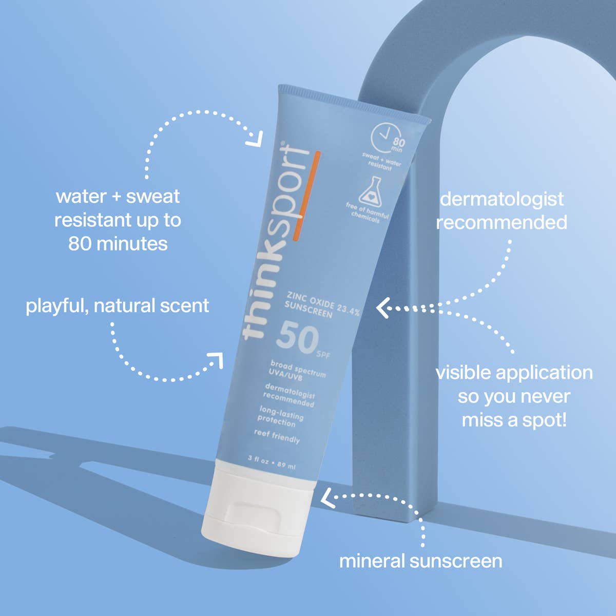 Think Sport SPF 50 Sunscreen 3 oz