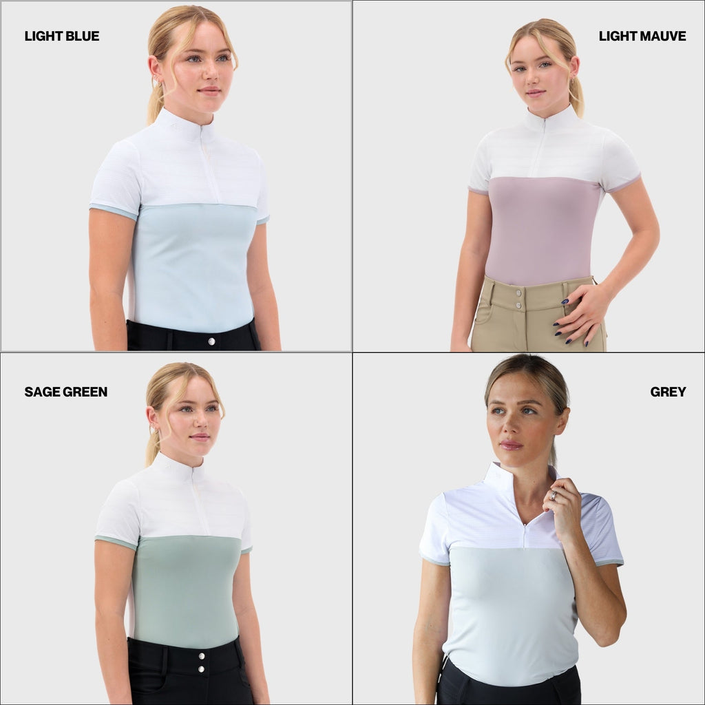 Ultra Breathable Short Sleeve Show Shirt – UPF 50+ Riding Shirt