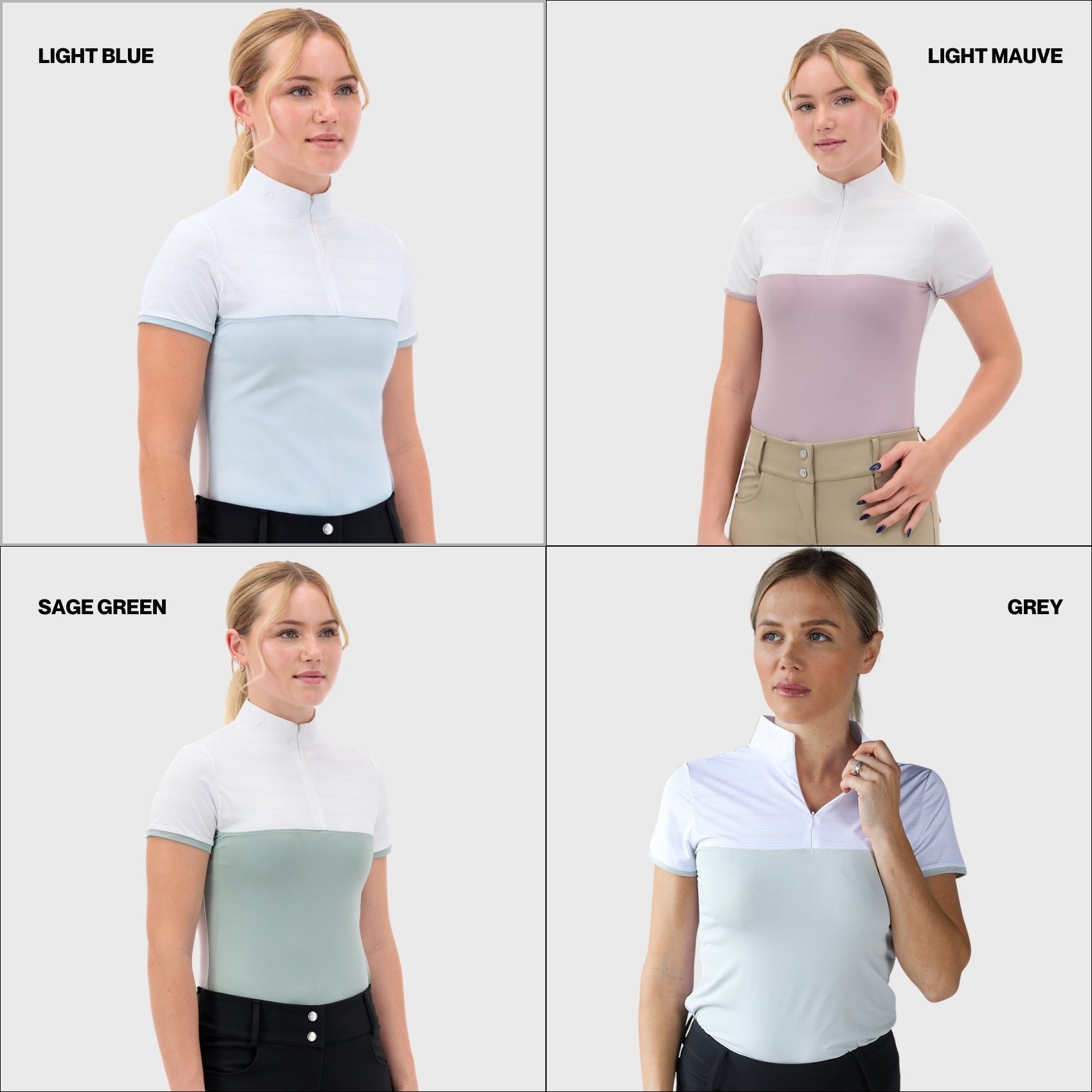Ultra Breathable Short Sleeve Show Shirt – UPF 50+ Riding Shirt
