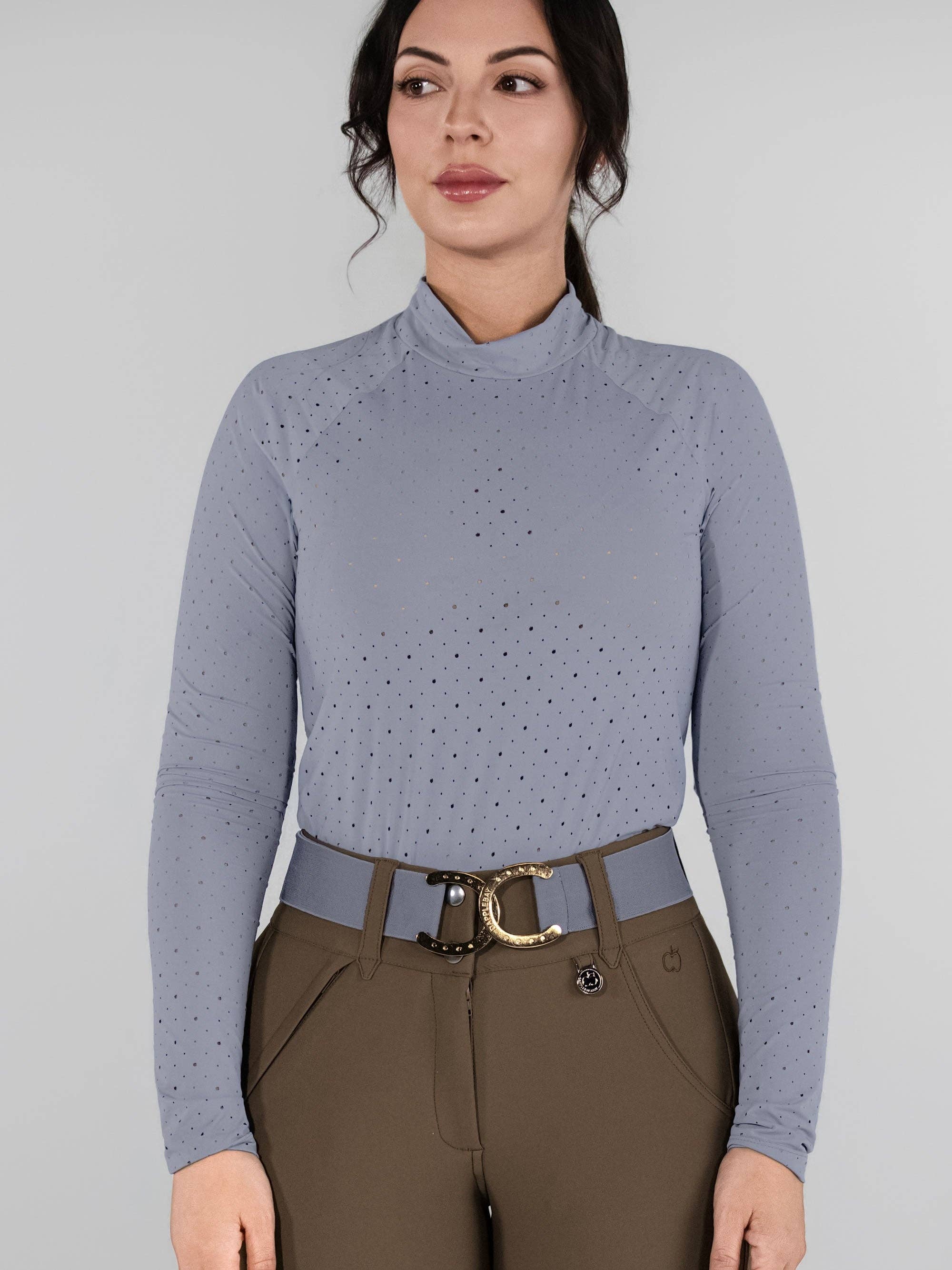Dapplebay Aircut Mock Neck LS Top-Moonrise