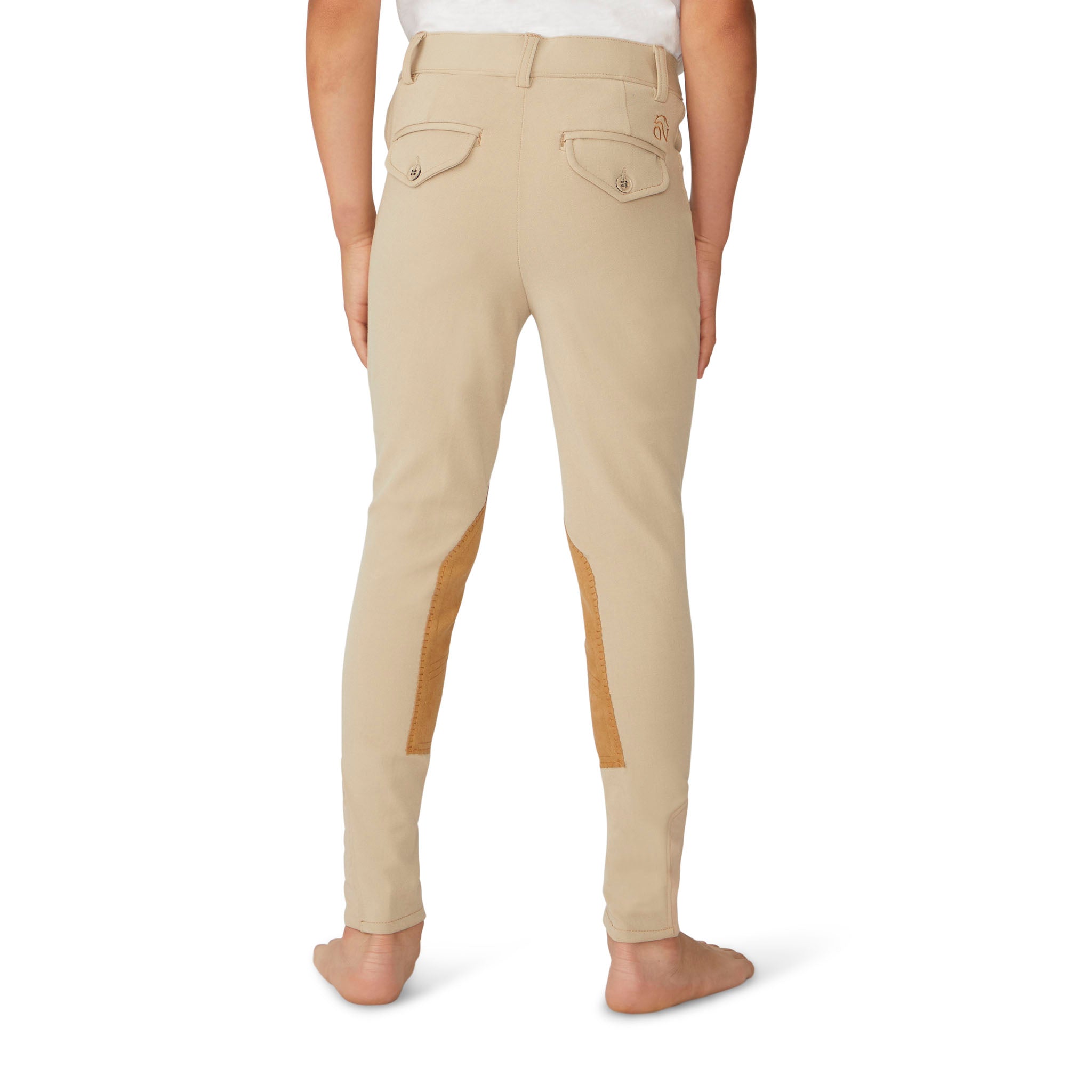 Boys' EuroWeave DX Suede Knee Patch Breech - Classic Show Tan