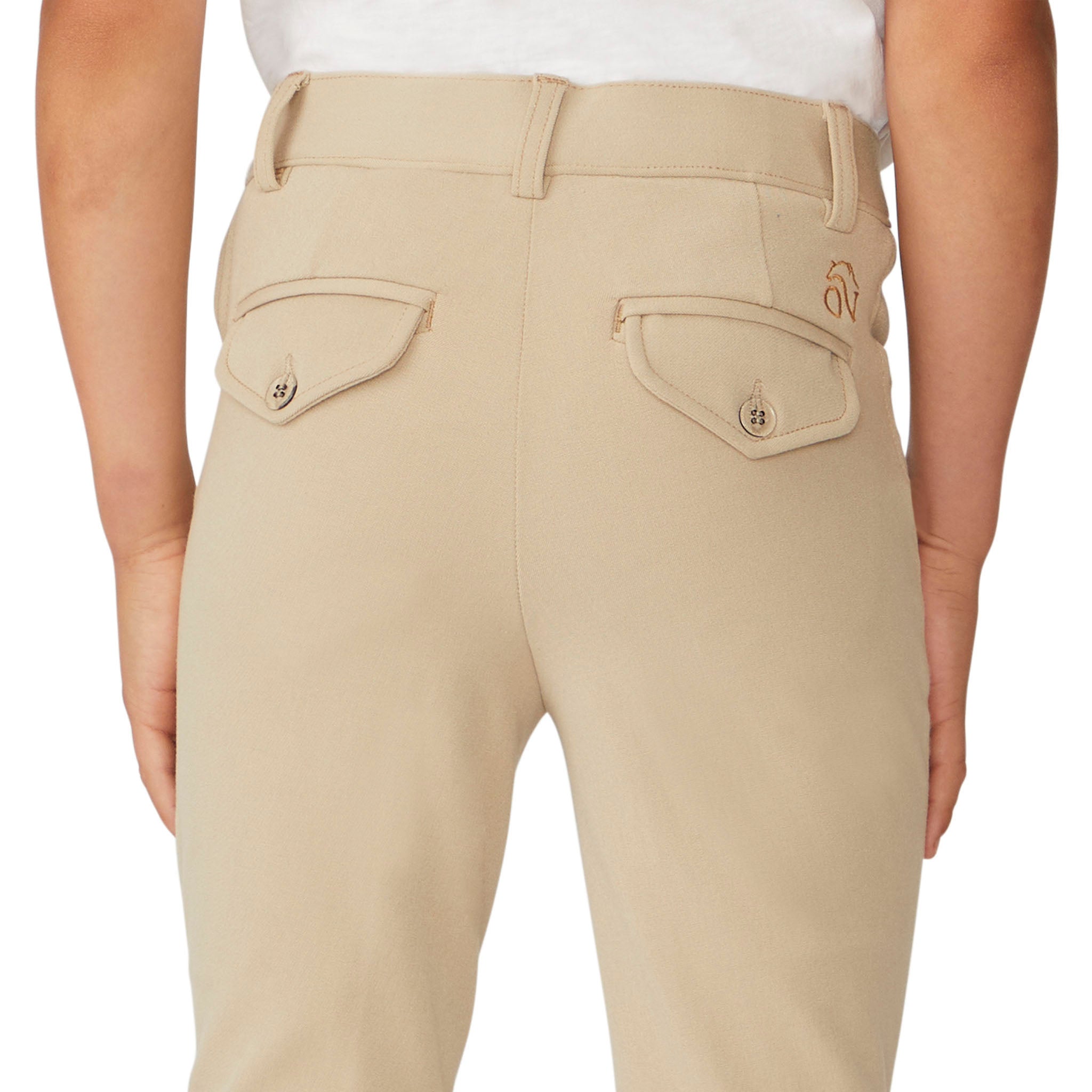 Boys' EuroWeave DX Suede Knee Patch Breech - Classic Show Tan