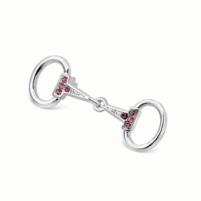 Small Silver Plated Snaffle Bit Stock Pin