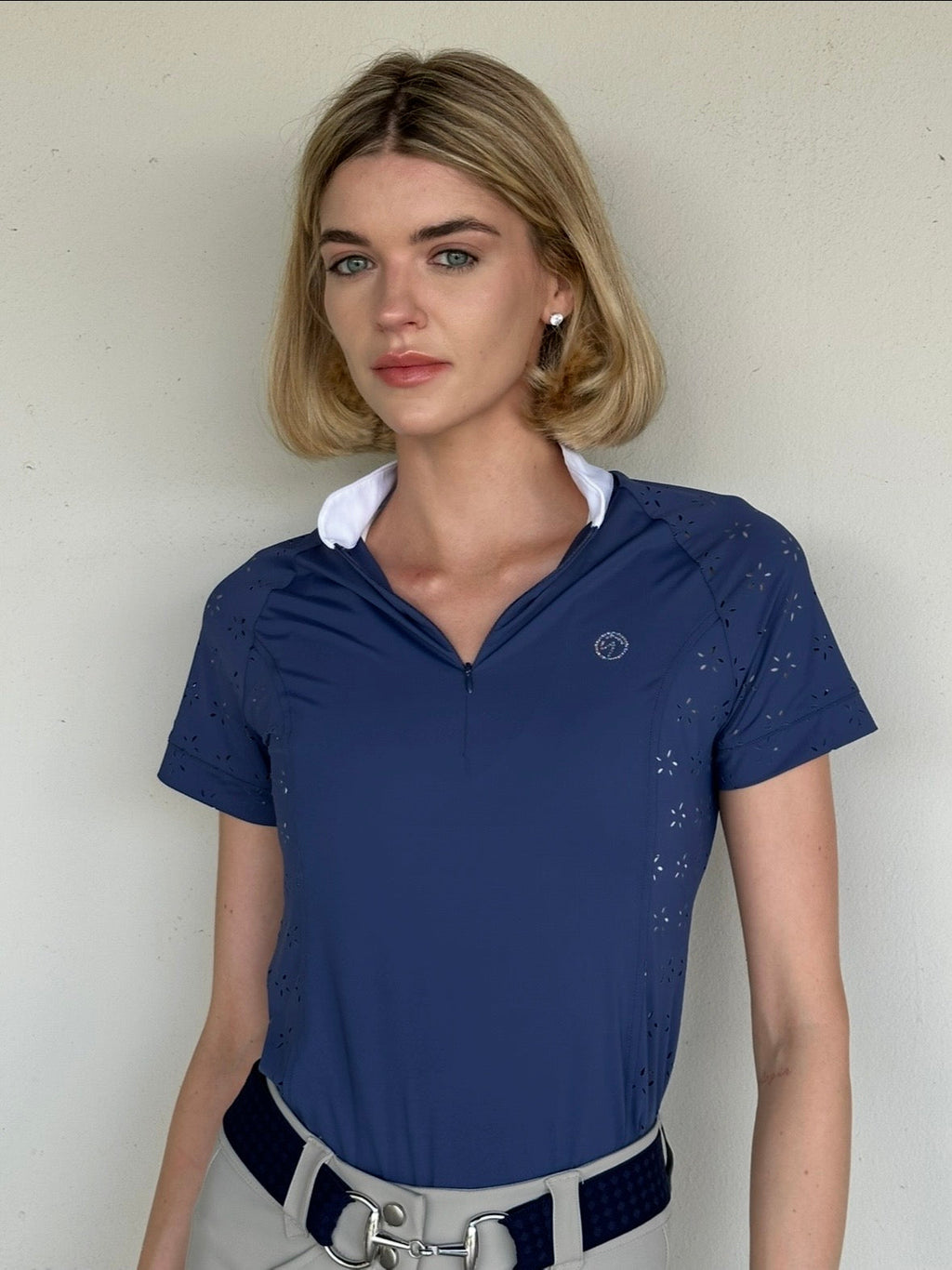 SunPetal Polo in Navy
