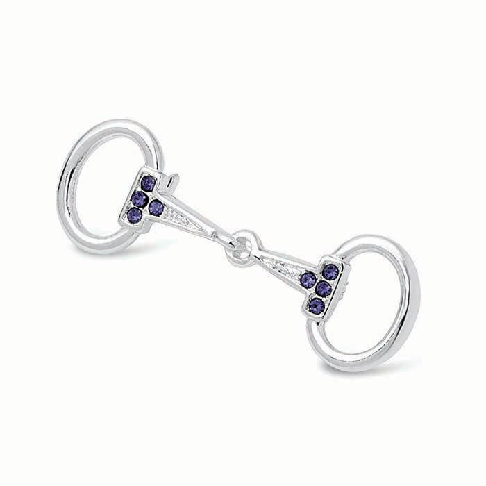 Small Silver Plated Snaffle Bit Stock Pin