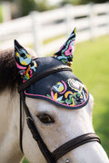 footprints and Day of the dead Pony Bonnet