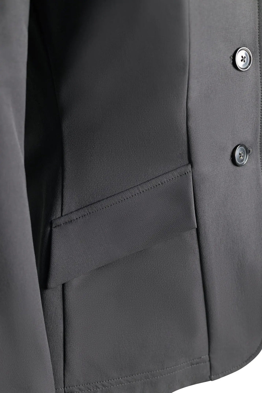 Grand Prix Ladies EQJ 3 Button Show Coat, NY Tech Fabric, Black