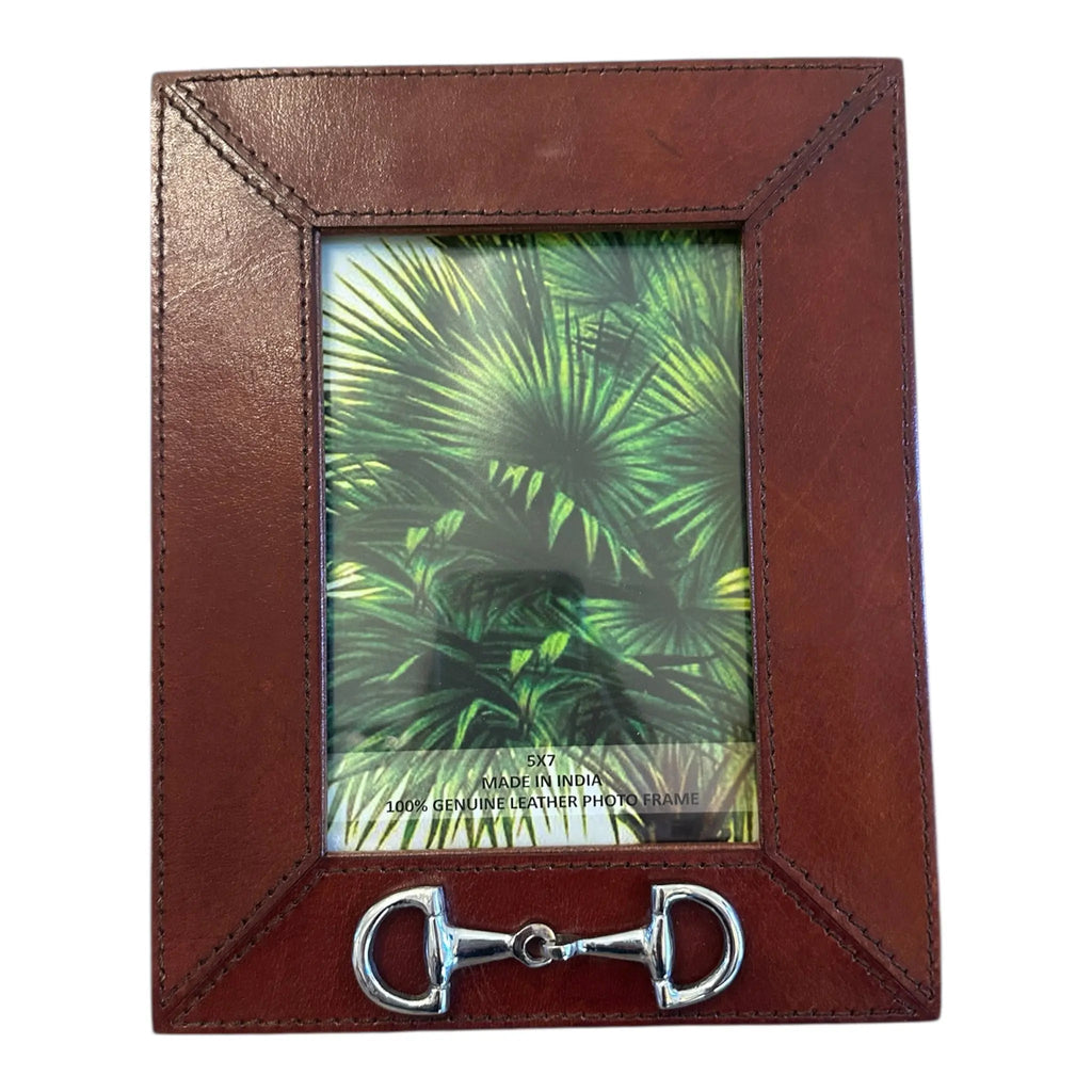 Huntley Leather Frame with Silver Horse Bit