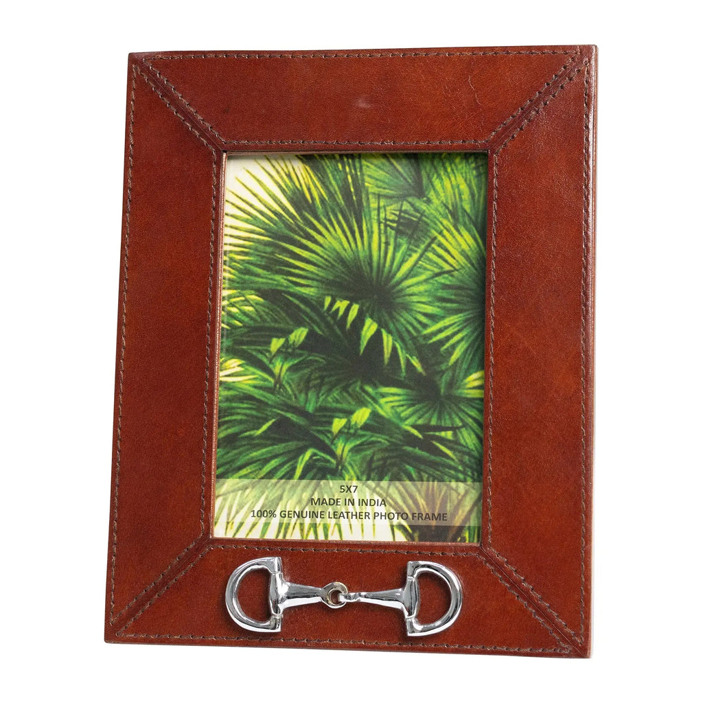 Huntley Leather Frame with Silver Horse Bit