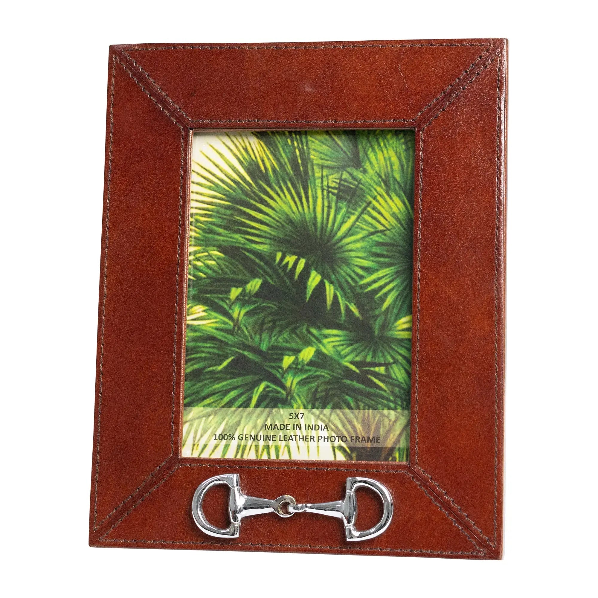 Huntley Leather Frame with Silver Horse Bit