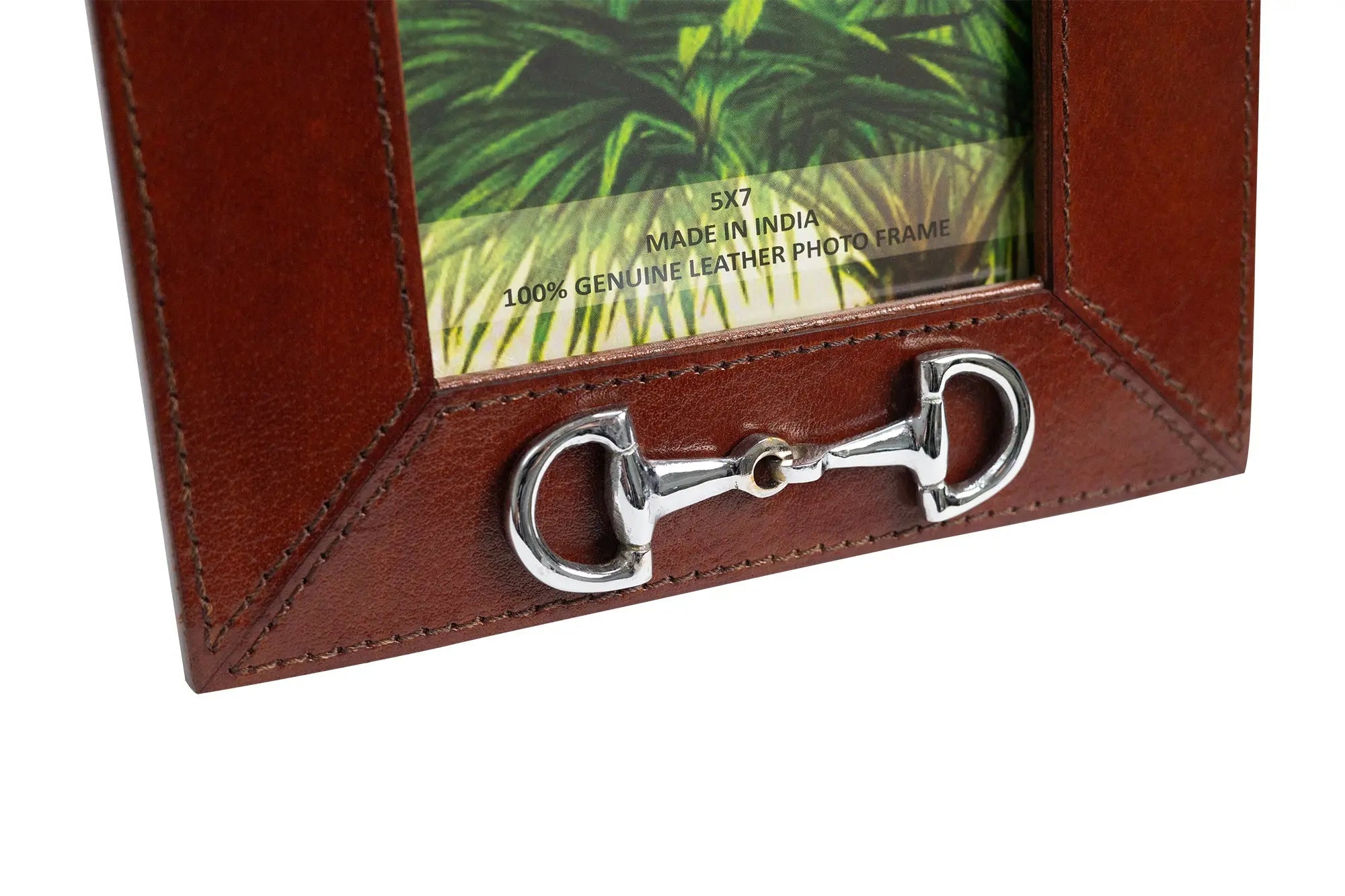 Huntley Leather Frame with Silver Horse Bit