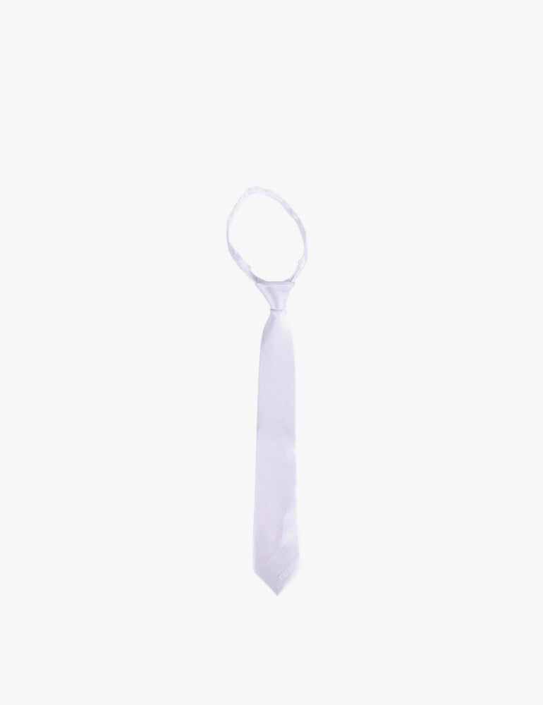 Boys white neck tie
