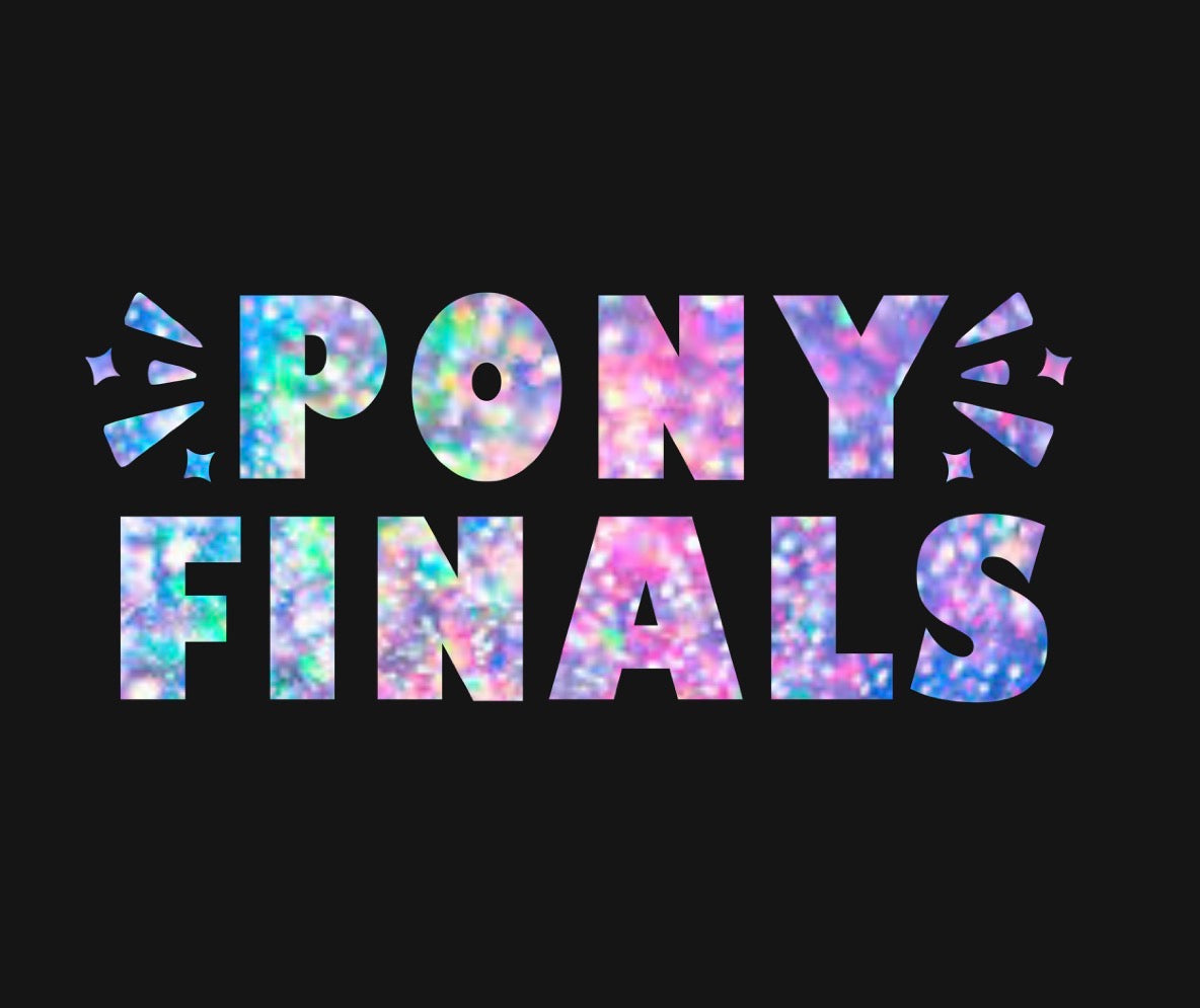 Glittermarx PONY FINALS stencil