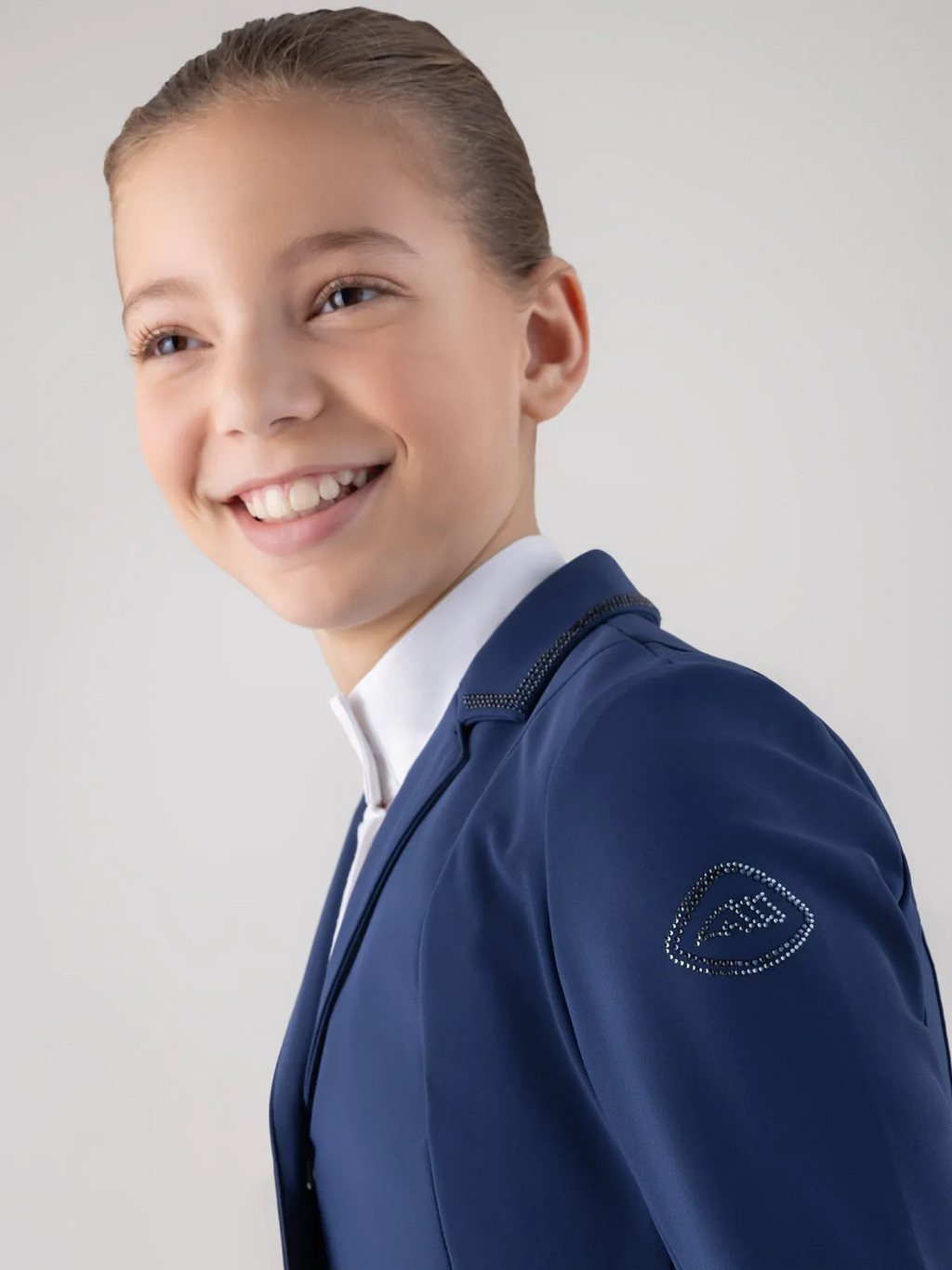 Equiline Ciac girls show coat - Navy