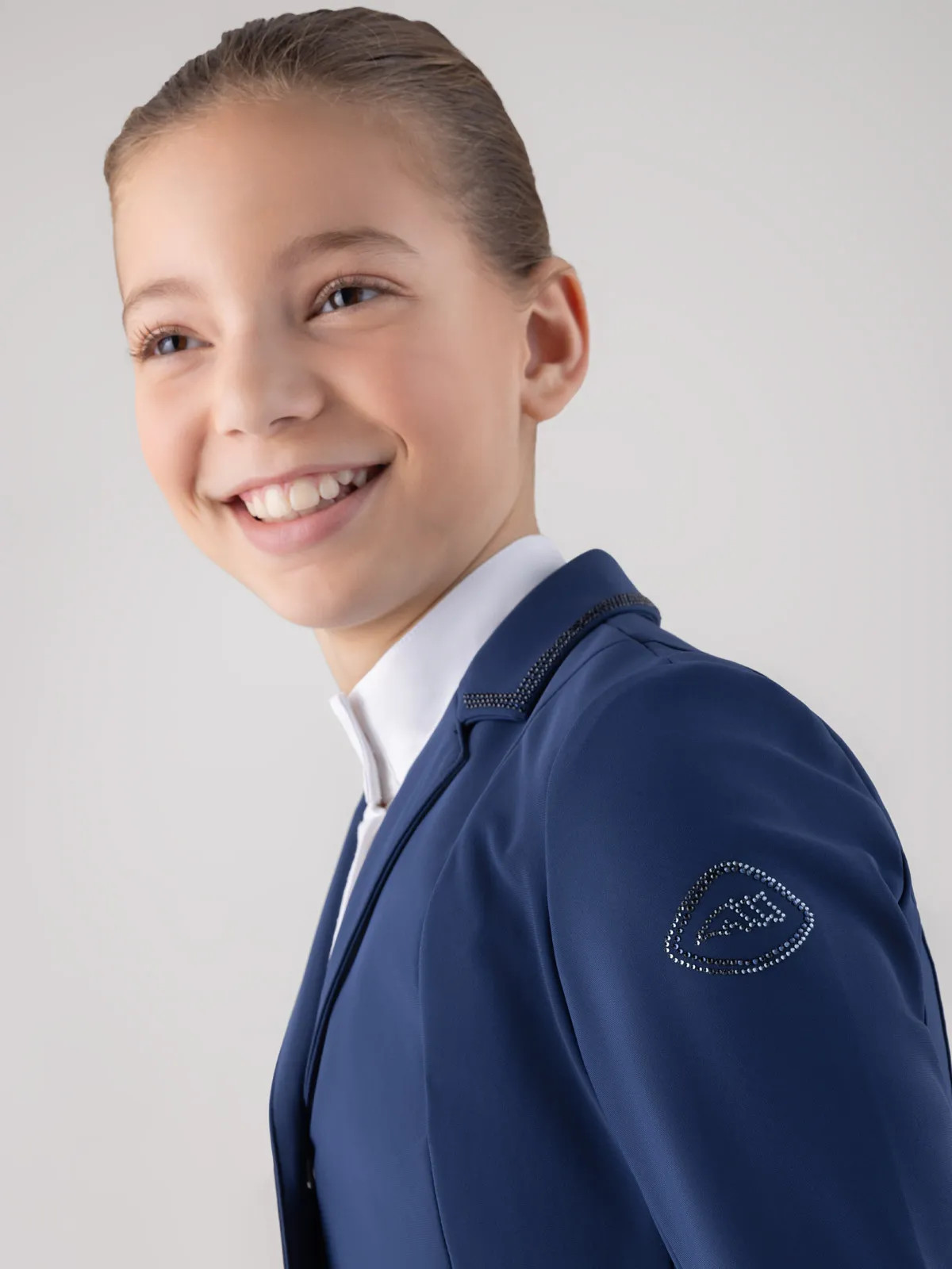 Equiline Ciac girls show coat - Navy
