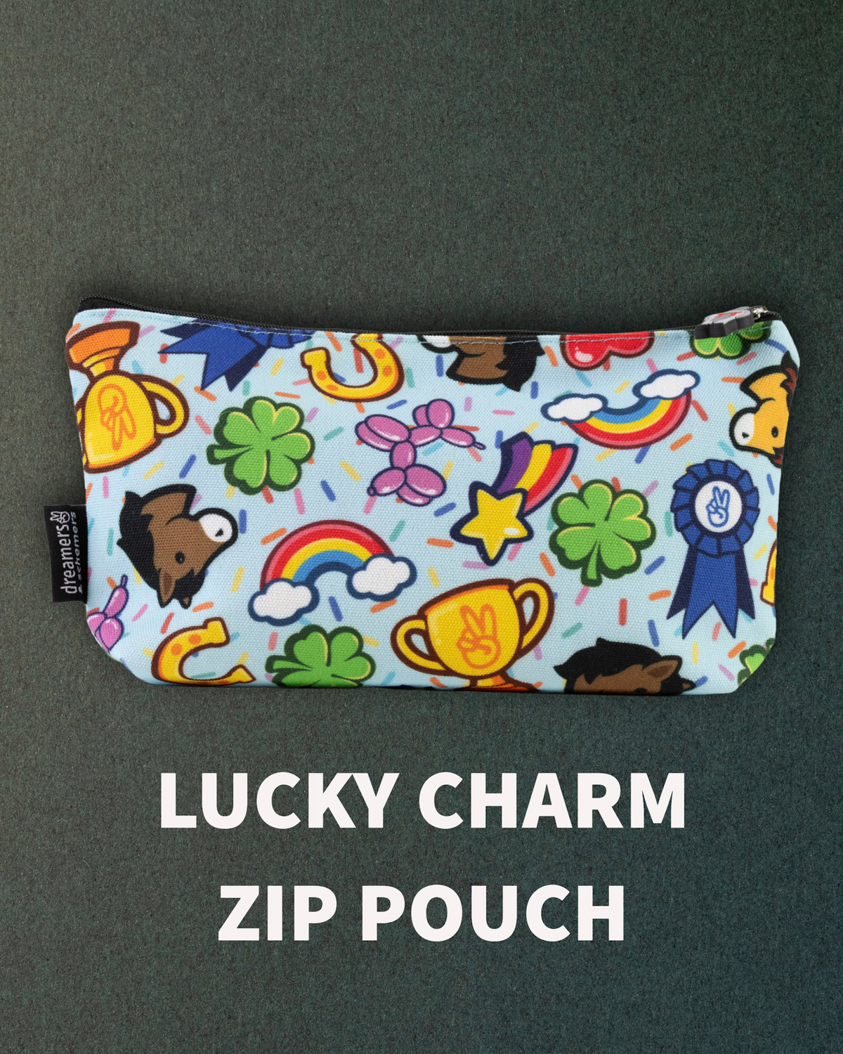 Dreamers and Schemers zip pouch