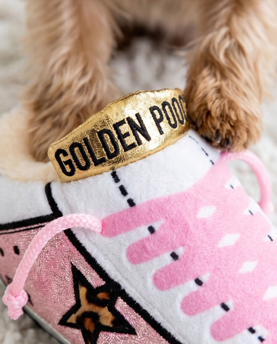Dog Toy Golden Pooch Tennis Shoe