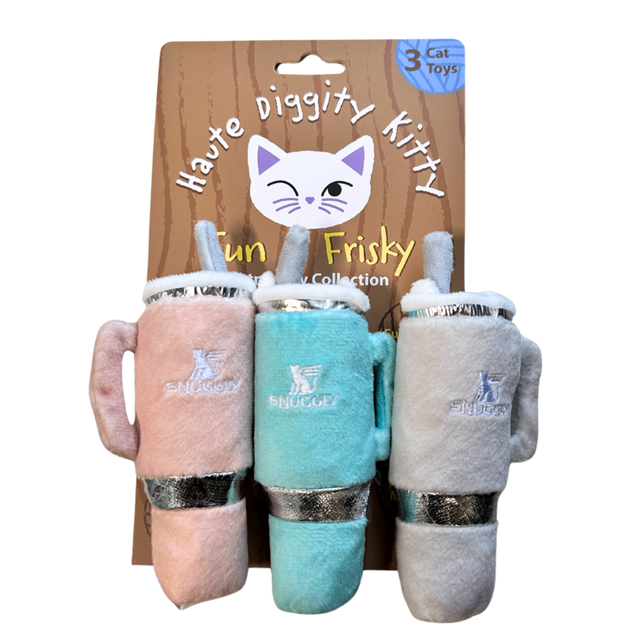 Cat Toy Snuggly Cup 3 pack Catnip