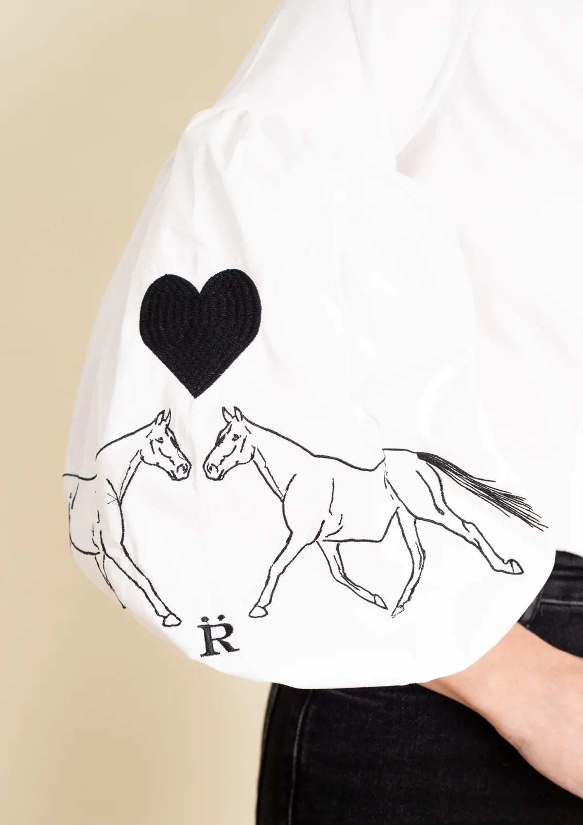 Nellie Button-Down Shirt - Love Embroidery