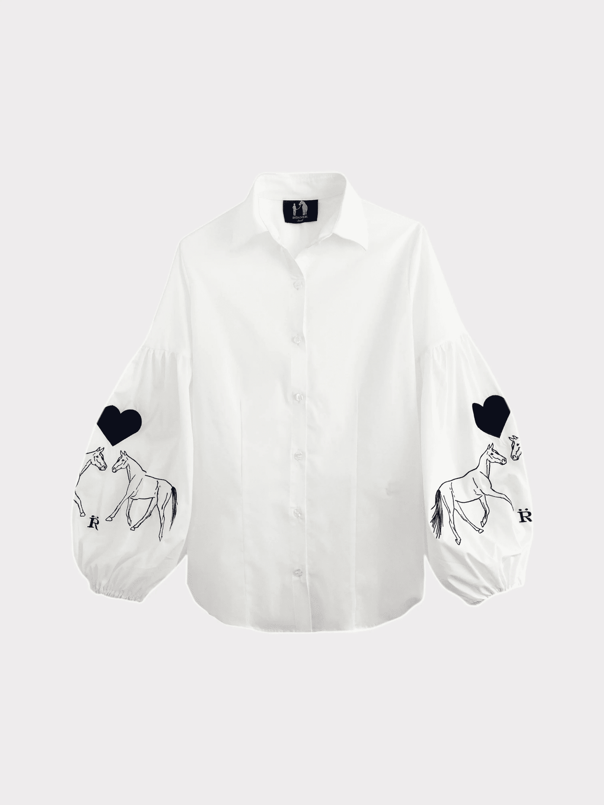 Nellie Button-Down Shirt - Love Embroidery