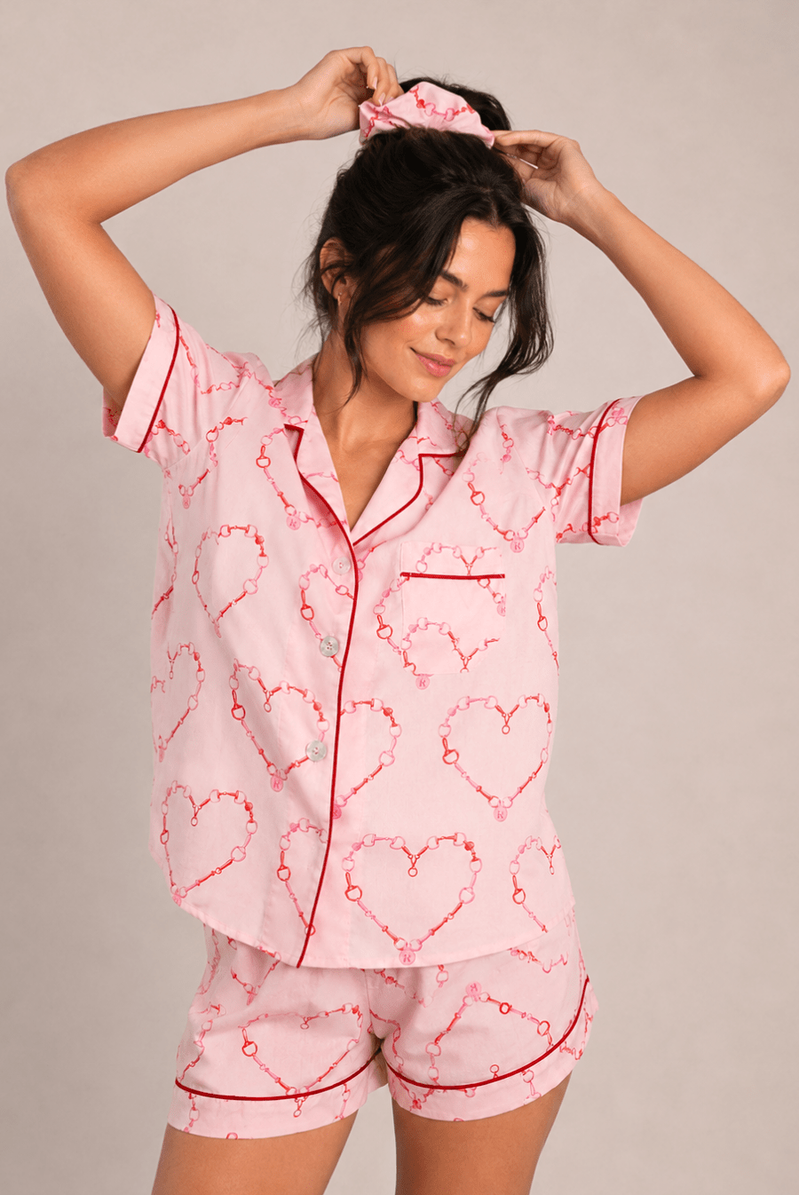 Bit of Love PJ Set | Rose | Short Sleeve