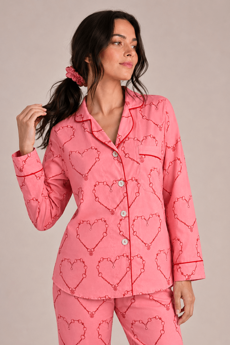 Bit of Love PJ Set | Watermelon Pink | Long Sleeve