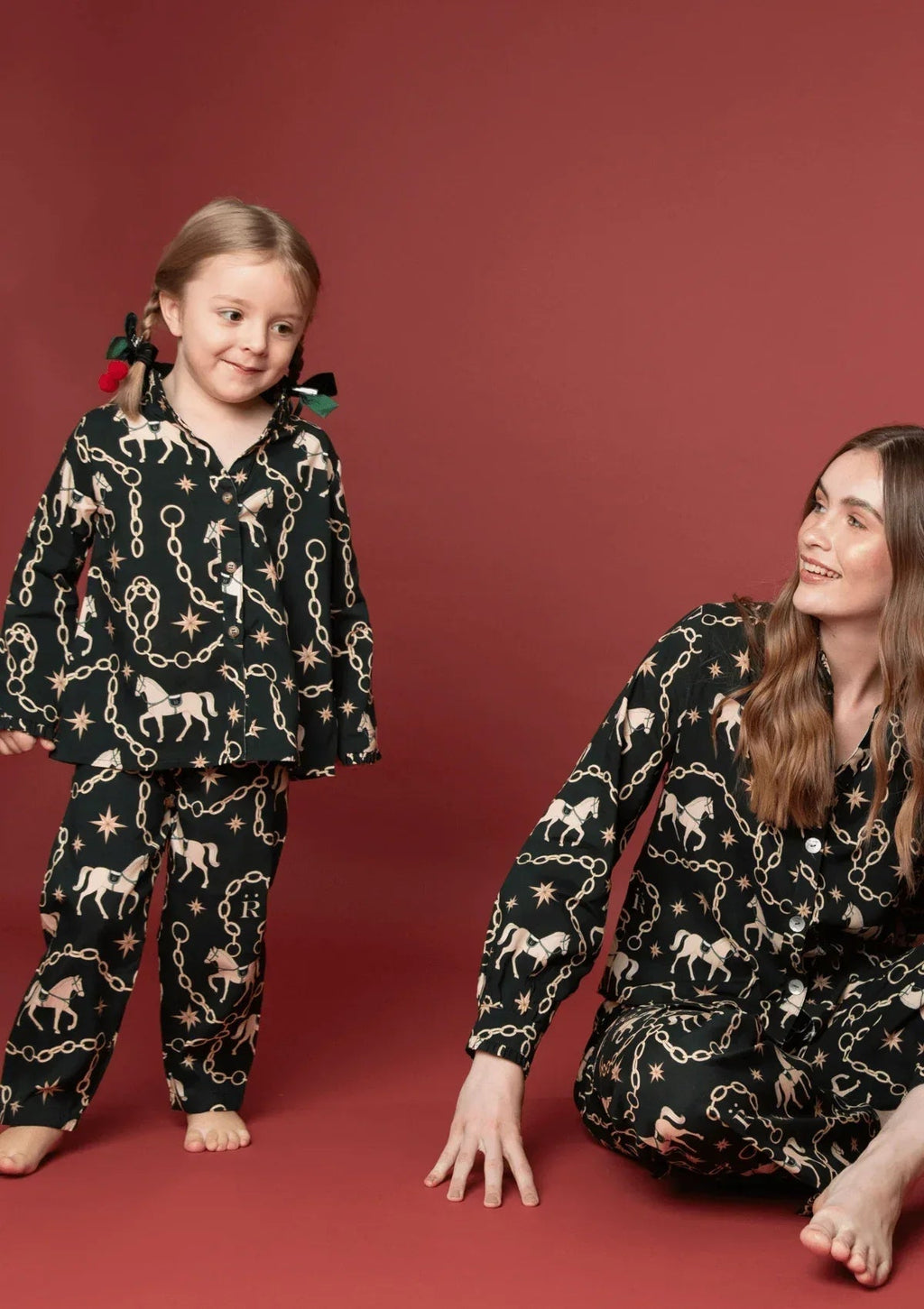 Celeste Children's PJ's Set | Long Sleeve | Magical Horse Print