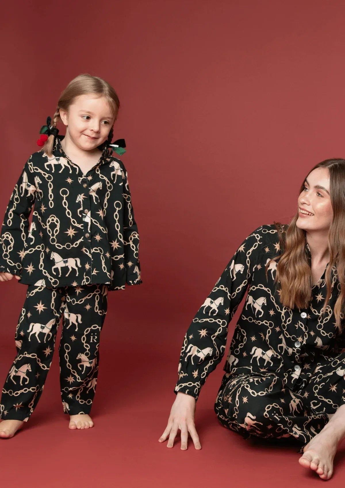 Celeste Children's PJ's Set | Long Sleeve | Magical Horse Print