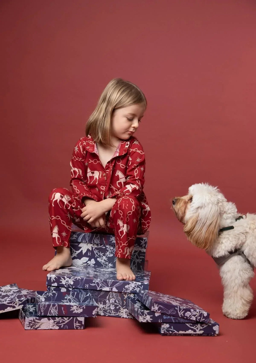 Celeste Children's PJ's Set | Long Sleeve | Magical Horse Print