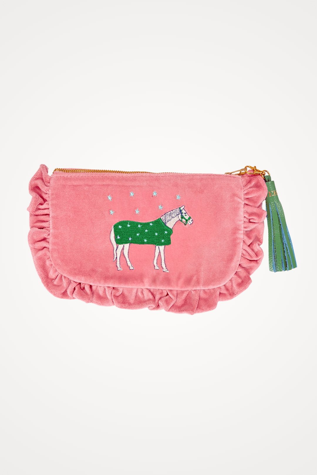 Embroidered Pouch | Lucky Horses | Small