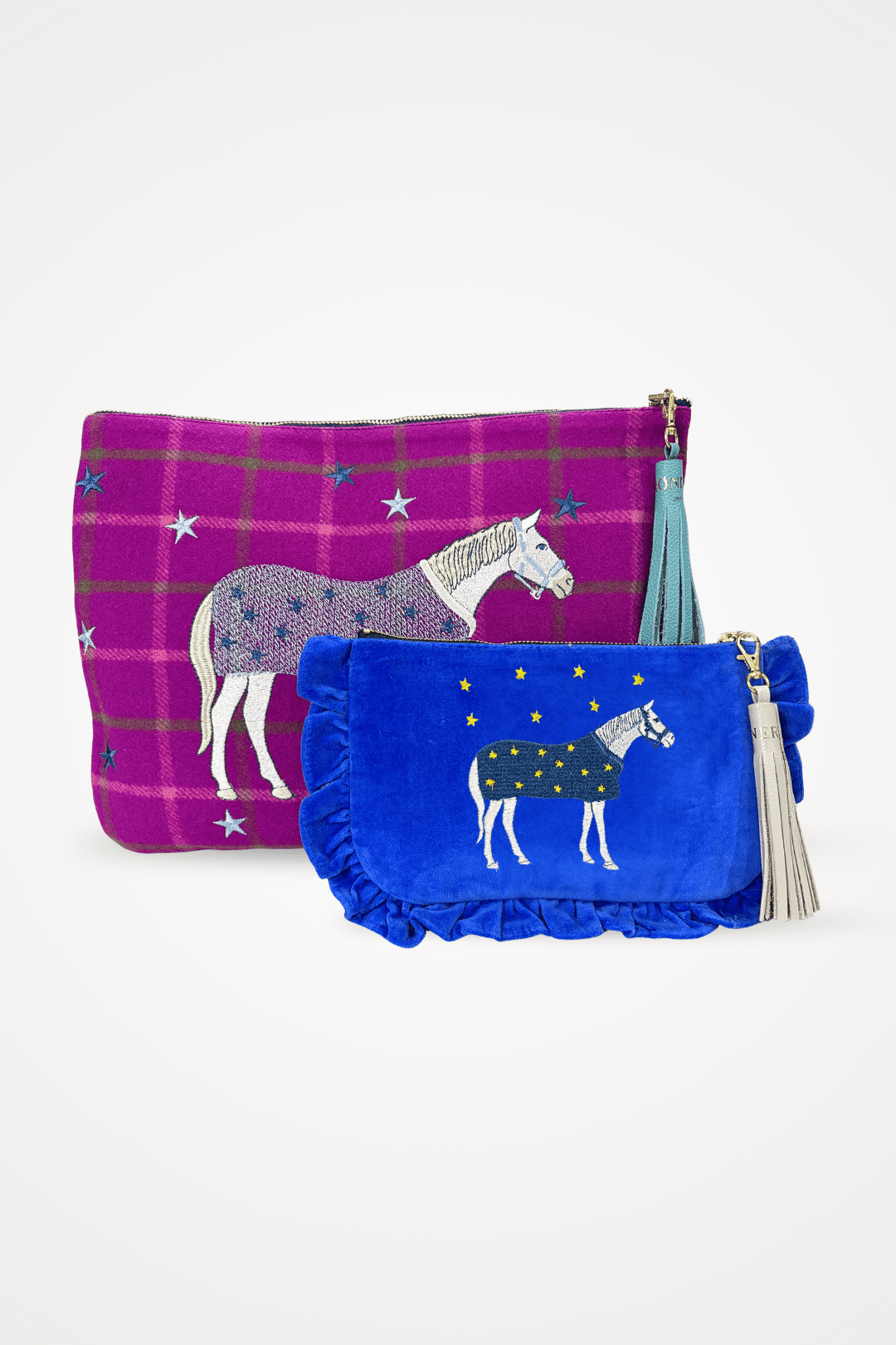 Embroidered Pouch | Lucky Horses | Small