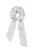 Embroidered Scarf Hair Scrunchie