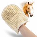Jeffers Double-Sided Sisal/Microfiber Face Grooming Mitt for Horses
