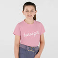 Dapplebay Kids Horse Girl Tee-Ballet Pink