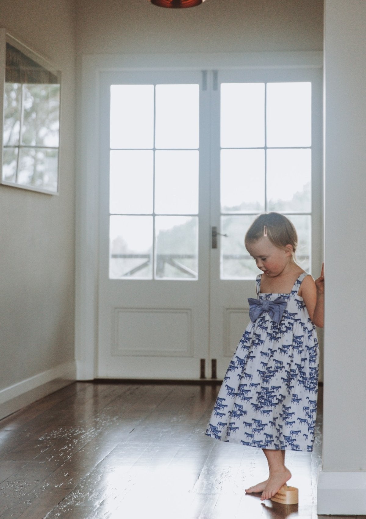Miranda Dress | Mini Horse Print