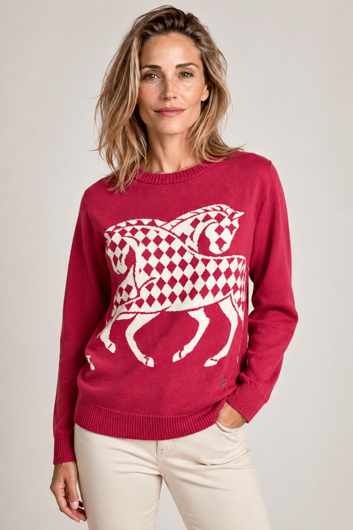 The Harlequin Horses Sweater