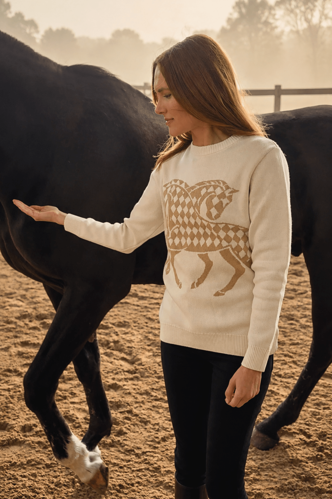 The Harlequin Horses Sweater