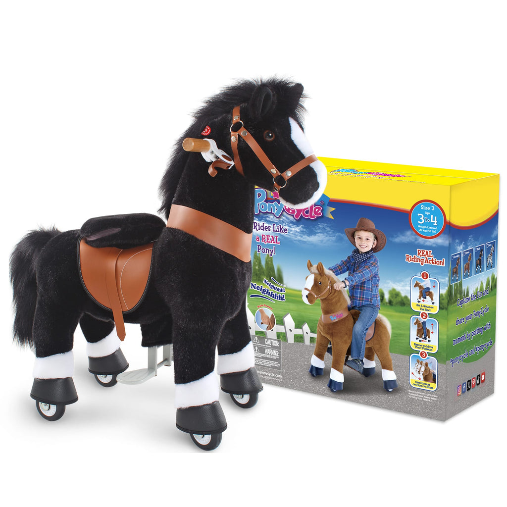 Model U® Horse Ride-On Toy Age 3–4 – Black