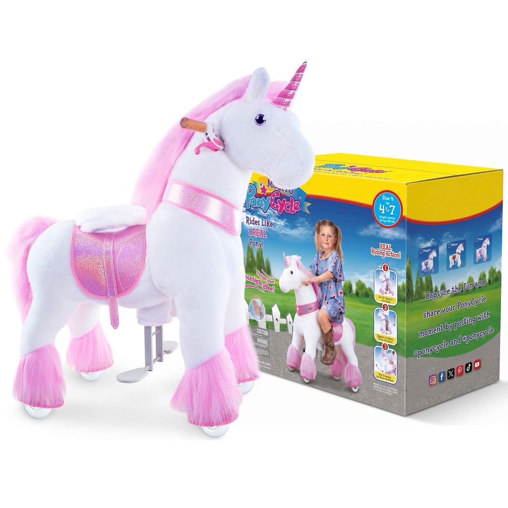 Model U® Unicorn Ride-On Toy Age 4–7 – Pink