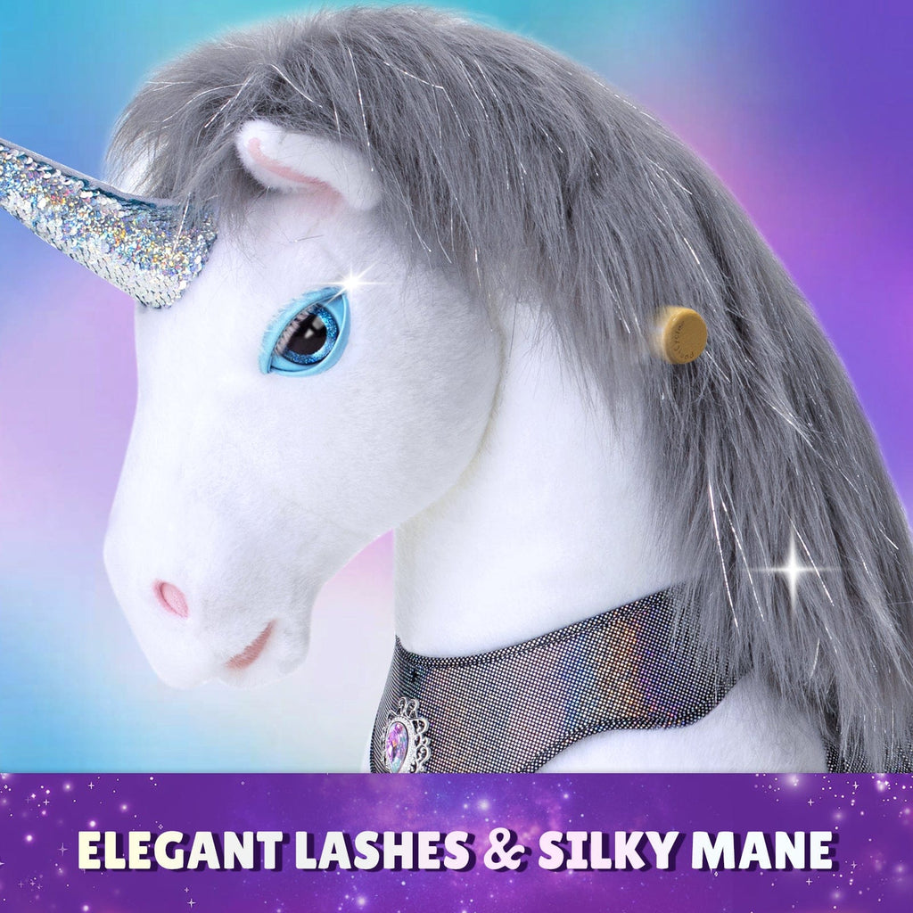 Model Y® Unicorn Ride-On Toy Age 4–7 – Grey