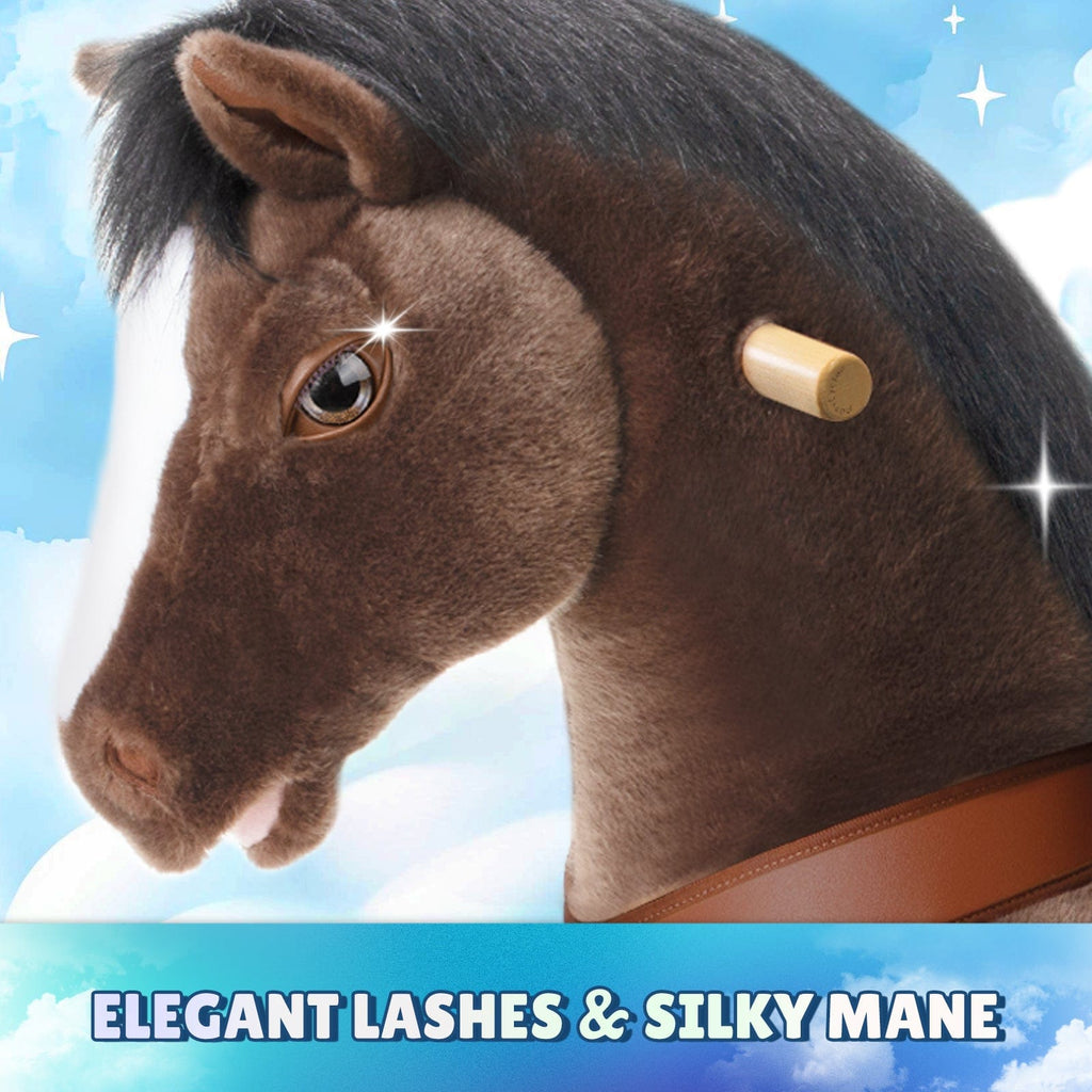 Model Y® Horse Ride-On Toy Age 4–7 – Chocolate Brown